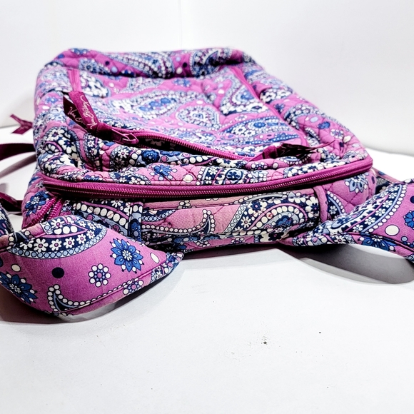 Vera Bradley Quilted Backpack Laptop Bag in Boysenberry - Picture 2 of 12